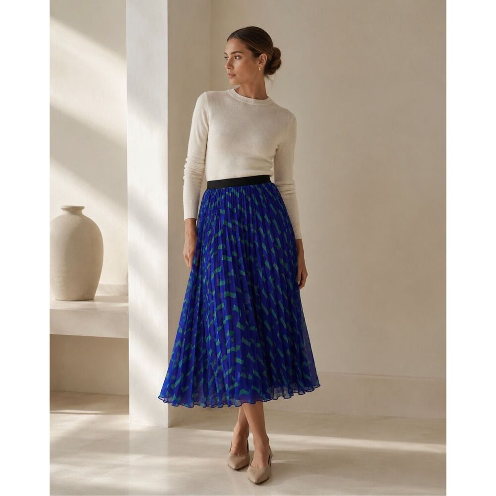 NWOT Diane Von Furstenberg kalina pleated skirt, Sz 0, $325